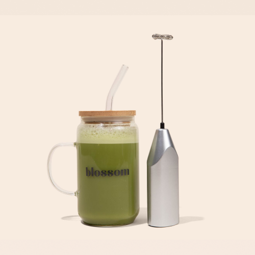 Blossom Hot and Cold Mug + Frother Pack