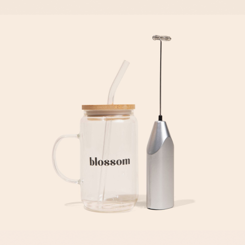 Blossom Hot and Cold Mug + Frother Pack